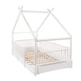 thumbnail image 4 of Duduk Cama Individual Chalet Blanco Individual Madera Duduk Cama Chalet Cercado Blanco Madera Montessori Individual, 4 of 4