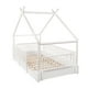 thumbnail image 4 of Duduk Cama Individual Chalet Blanco Individual Madera Duduk Cama Chalet Cercado Blanco Madera Montessori Individual, 4 of 4