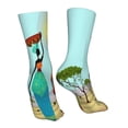 thumbnail image 7 of Salouo African Women Pattern Fun Novelty Crew Socks,Casual Athletic Socks Neutral Socks, 7 of 7