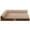 Brown, variant on Exclusivo Mezcla Jacquard Orthopedic Pet Bed for Large Dogs, 42"X28" Waterproof L Shaped Dog Bed with Washable Cover, Black