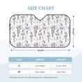 thumbnail image 3 of Bingfone Lavender Flowers Car Windshield Sunshade,Sun Foldable Sun Shield Sun Visor for Car - Medium, 3 of 8