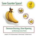 thumbnail image 4 of Banana Bungee, Green Banana Fruit Under Cabinet Hanger, Hook Alternative Storage Solution, Screw Anchor, Patented, Made in USA, 4 of 9