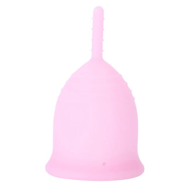 Copa menstrual de silicona médica para mujer, antifugas, de seguridad, para higiene femenina, color rosa, talla L