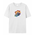 thumbnail image 5 of T Shirts for Women Short Sleeve Cotton Crewneck T-Shirt, Rainbow Embroidery Tee Tops Casual Basic T-Shirts, XS-5XL White XS, 5 of 7
