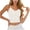 Beige, variant on dazeni Womens Lace Camisole Tops Fitted Sleeveless Crop Tank Tops Soft V Neck Undershirts for Casual Black M