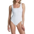 thumbnail image 1 of Commando  Denim Squareneck Bodysuit White Large - DNM400, 1 of 2