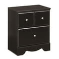 thumbnail image 2 of Signature Design par Ashley Shay Table de Chevet 2 Tiroirs en Presque Noir, 2 of 2
