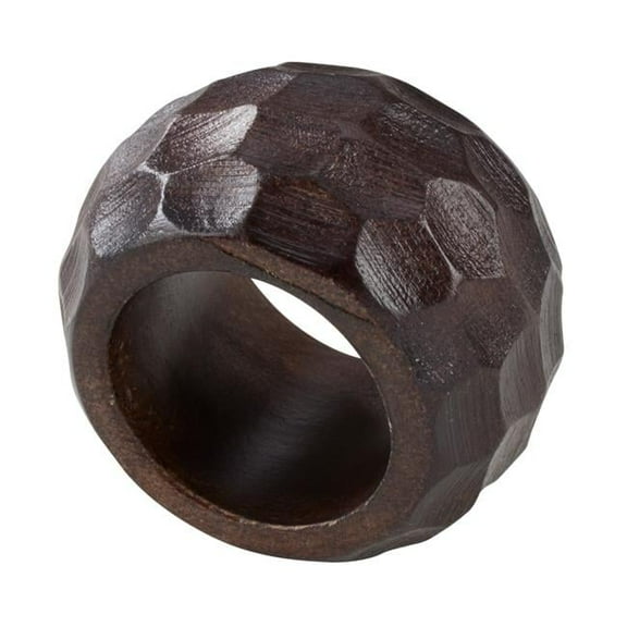 Saro Lifestyle Chunky Wood Napkin Ring (Set of 4)