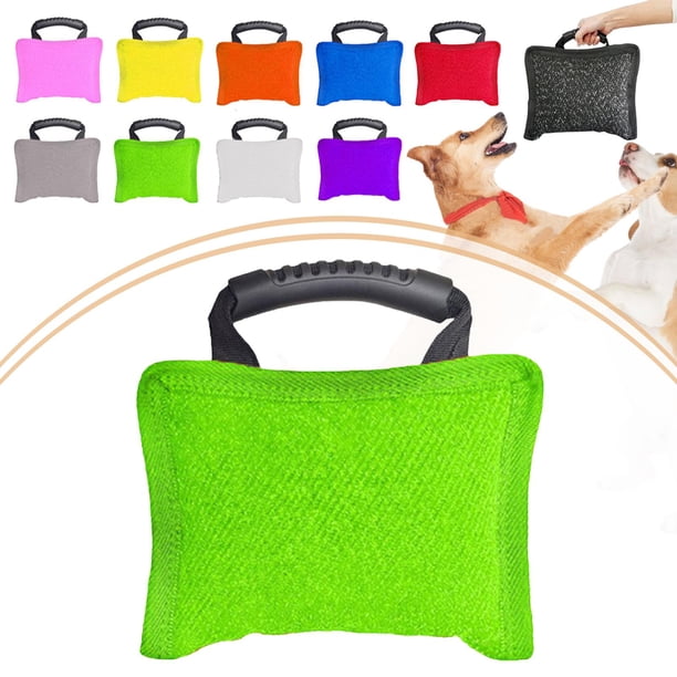 Almohada para , juguete de tracción portátil para perros, suministros para mascotas para perros pequeños y medianos con asa, suministros para Verde