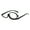 1#B, variant on Magnifier Makeup Presbyopic Glasses Personality Single Rotating Women Makeup Glasses Hd Fashion Presbyopic Glasses Wholesale