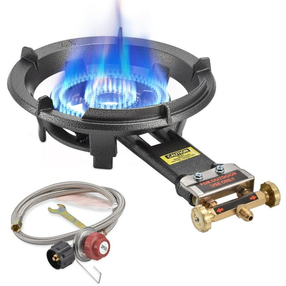 80,000 BTU. Camping Propane Burner For Outdoor Cooking Propane Gas Stove