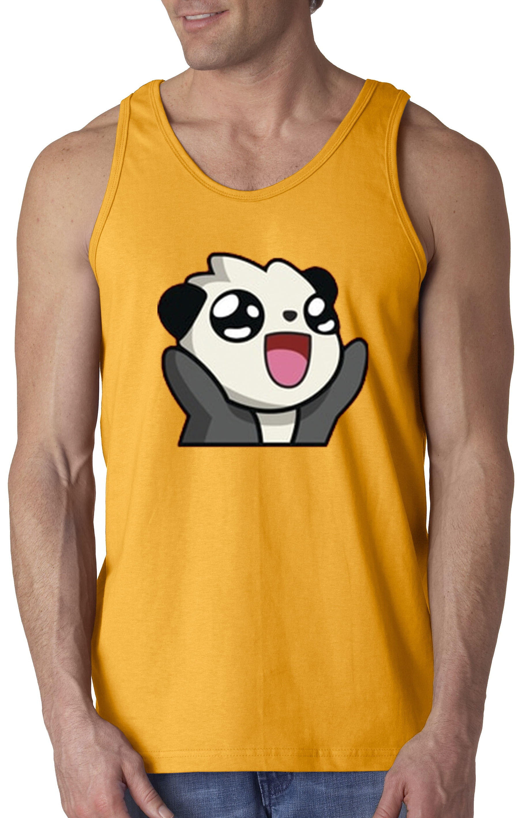 New Way New Way 622 Mens Tank Top Anime Panda Cute Cartoon