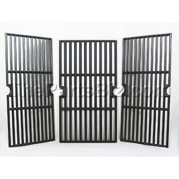 Gas Grill Porcelain Cast Iron Cooking Grid, 3 pcs, for Kenmore & Others, 68763