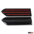 thumbnail image 4 of OMAC Side Door Molding Trim Skirt Garnish for Nissan Frontier 1998-2004 Black 2 Pcs, 4 of 7