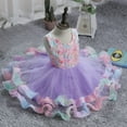thumbnail image 3 of Vestido de niña, vestido de pastel colorido, vestido hinchado, vestido de niña, vestido de princesa, 3 of 5