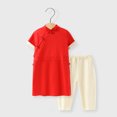 thumbnail image 1 of Ropa de un año para niños y niñas de un año Vestido de banquete de cien días Mono estilo chino estilo Tang Ropa de primavera y otoño invierno, 1 of 5