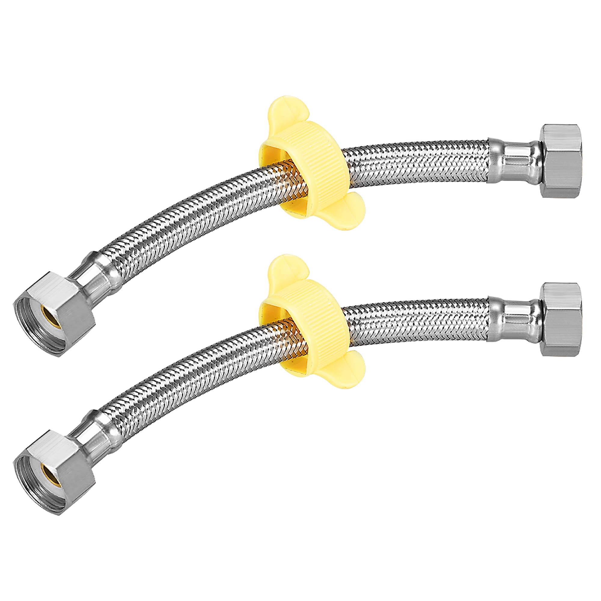 Faucet Supply Connector, 1/2 Inch IPS Female x 1/2 Inch IPS Female 8