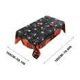 thumbnail image 3 of RBCKVXZ Black Halloween Table Cloth with Pumpkin Spider Web Bat - 51 x 79 Inch Waterproof Wrinkle Free Rectangle Tablecloth, Polyester Fabric Table Cover for Halloween Party Decoration, 3 of 5
