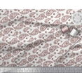 thumbnail image 2 of Soimoi Red Heavy Canvas Fabric Paisleys Paisley Print Fabric by Yard 58 Inch Wide, 2 of 3