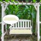thumbnail image 3 of Cojín impermeable para banco de exterior, cojín para muebles de jardín, cojines para el respaldo de sillas de patio y cojines para asientos. Blanco 100x50x10cm, 3 of 9