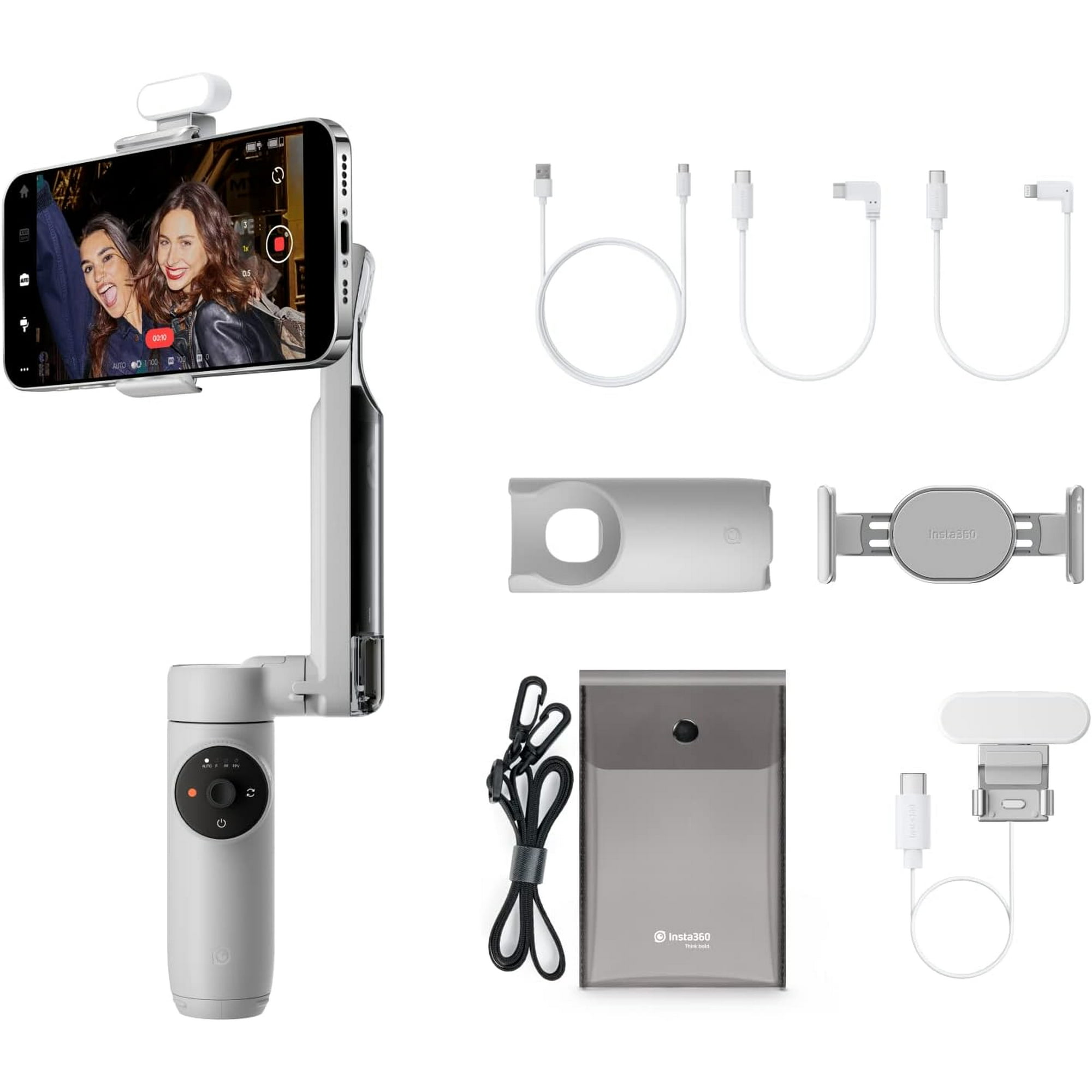 I Flow Outdoor Kit - AI Tracking Smartphone Stabilizer, Phone