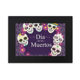 thumbnail image 1 of Marco de Fotos ilustración Calavera del día de los muertos 5x7 pulgadas, 1 of 4