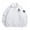 White, variant on Men's Half-Zip Pullover Sweatshirt, Heavyweight Embroidered Quarter-Zip Top, Loose-Fit Streetwear with Flag Patch, 3 Colors, Sizes S-XL