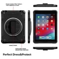 thumbnail image 2 of ELEHOLD Case for Apple iPad Air 11 (2024), Shockproof Case with 360°Rotating Adjustable Shoulder Hand Strap & Stand,Black, 2 of 8