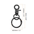 thumbnail image 2 of Cierres Giratorios de Seguridad Unique Bargains con Anillos de Encuadernación Colorido Negro 4uds, 2 of 7