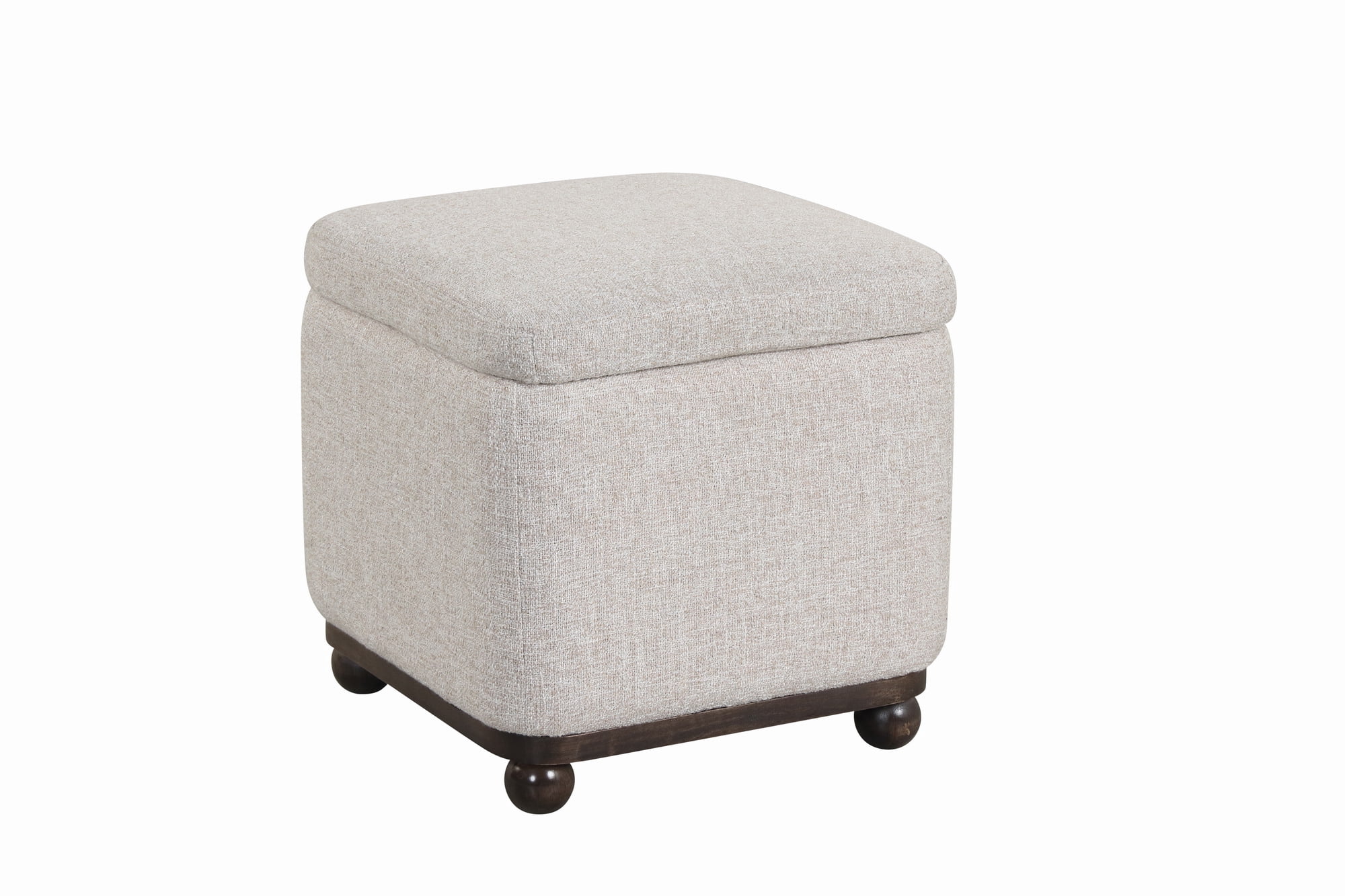 Better Homes & Gardens Ambrose Storage Ottoman, Heather Wheat