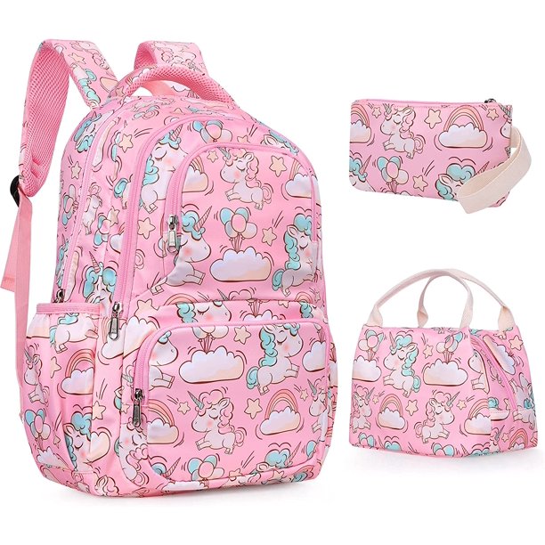 unicorn backpacks with lunch box