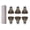 6 pack, variant on Badminton Shuttlecocks, Duck Feather Badminton Balls for Sports Training Practicing