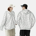 thumbnail image 6 of Balery Cute Rabbit Men's Women's UPF 50+ Sun Protection Lightweight Hoodie Performance Long Sleeve Shirt for Fishing Running-Large, 6 of 9