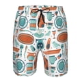 thumbnail image 4 of Naloa Cute Tableware Men's Beach Shorts, Surfing shorts, Swim trunks, Quick Dry Swim Trunks for Surfing Beach Fun - Small, 4 of 9