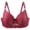 Wine, variant on TTUHYWXI Minimizer Bras for Women Full Coverage Push Up Lace Bra Supportive with Underwire for Everyday Wear (Beige,90D)