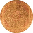 thumbnail image 1 of Ahgly Company Indoor Round Persian Orange Traditional Area Rugs, 7' Round, 1 of 1