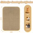thumbnail image 3 of Almohadilla rascador de conejo, sisal para conejito, conejillo de indias, gato Alfombrillas de descanso para jaulas, tapete de zacate forrajera accesorios esenciales para interiores (4, 3 of 7