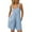 Light Blue, variant on Caywon Women Fashion Solid Color V Neck Sleeveless Pockets Detail Short Jumpsuit One Piece Romper Comfortable Lightweight Fabric Flattering Neckline for Casual Style Black L