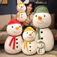 thumbnail image 2 of Juguetes de peluche de muñeco de nieve de simulación, decoración de Navidad, muñeco de peluche suave, almohada de Animal, regalos, 30-80cm, 2 of 5