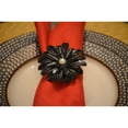 thumbnail image 5 of Vibhsa Flower Napkin Rings Set of 8 (Black Pearl), 5 of 5
