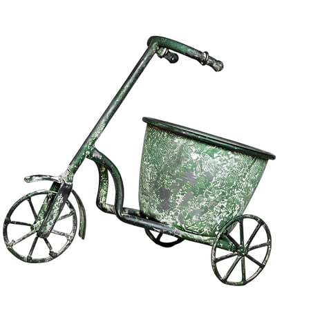 Iron Bucket Stand Retro Iron Flower Pot Round Convenient Metal Flower Container