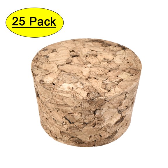 Uxcell 28x24x17mm Wooden Tapered Cork Plugs Stoppers 25 Pack