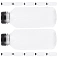 thumbnail image 1 of unbranded 12Pcs Plastic Juice Bottles Large Capacity Reusable Black for Daily Use, 1 of 8