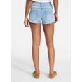 thumbnail image 3 of No Boundaries Low Rise Denim Mini Shorts with Belt, 2" Inseam, Women's 00-20, 3 of 5