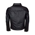thumbnail image 2 of Black Leather Moto Jacket Mens With Paneled Design Cafe Racer Leather Jacket Mens Black Leather Motorcycle Jacket Black Biker Leather Jacket size XXXL, 2 of 3