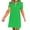 01# Green, variant on Huresd Dresses for Women Zipper Short Sleeve Dress Lapel Collar Solid Color Loose Fit Tunic Mini Dress Light pink M