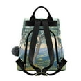 thumbnail image 2 of FORMRS Women's Travel Backpack Purse Anti-Theft Hidden Pockets Casual Shoulder Bag, Beige Mountain, 2 of 7