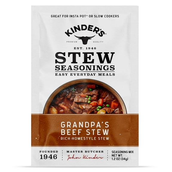 Kinder's Grandpa's Beef Stew Seasoning for Slow Cooking, 1.2 oz