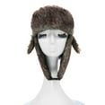thumbnail image 5 of Unisex Men Women Russian Hat Trapper Bomber Warm Ear Flaps Winter Ski Hat Cap Headwear, 5 of 7