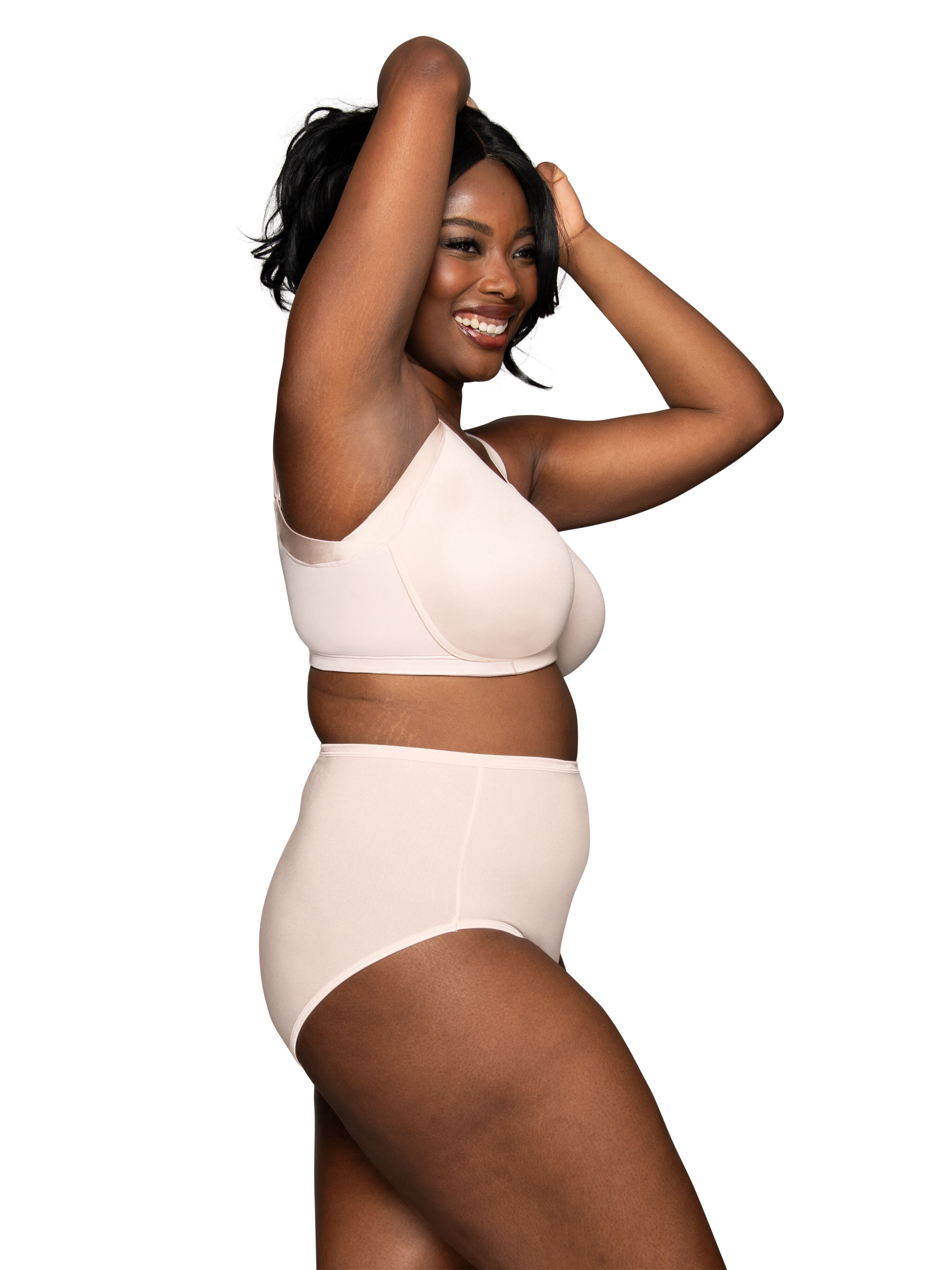 Vanity Fair Lingerie Women's Beauty Back Wireless Bra with Extended Side and Back Smoothing, Style 71267